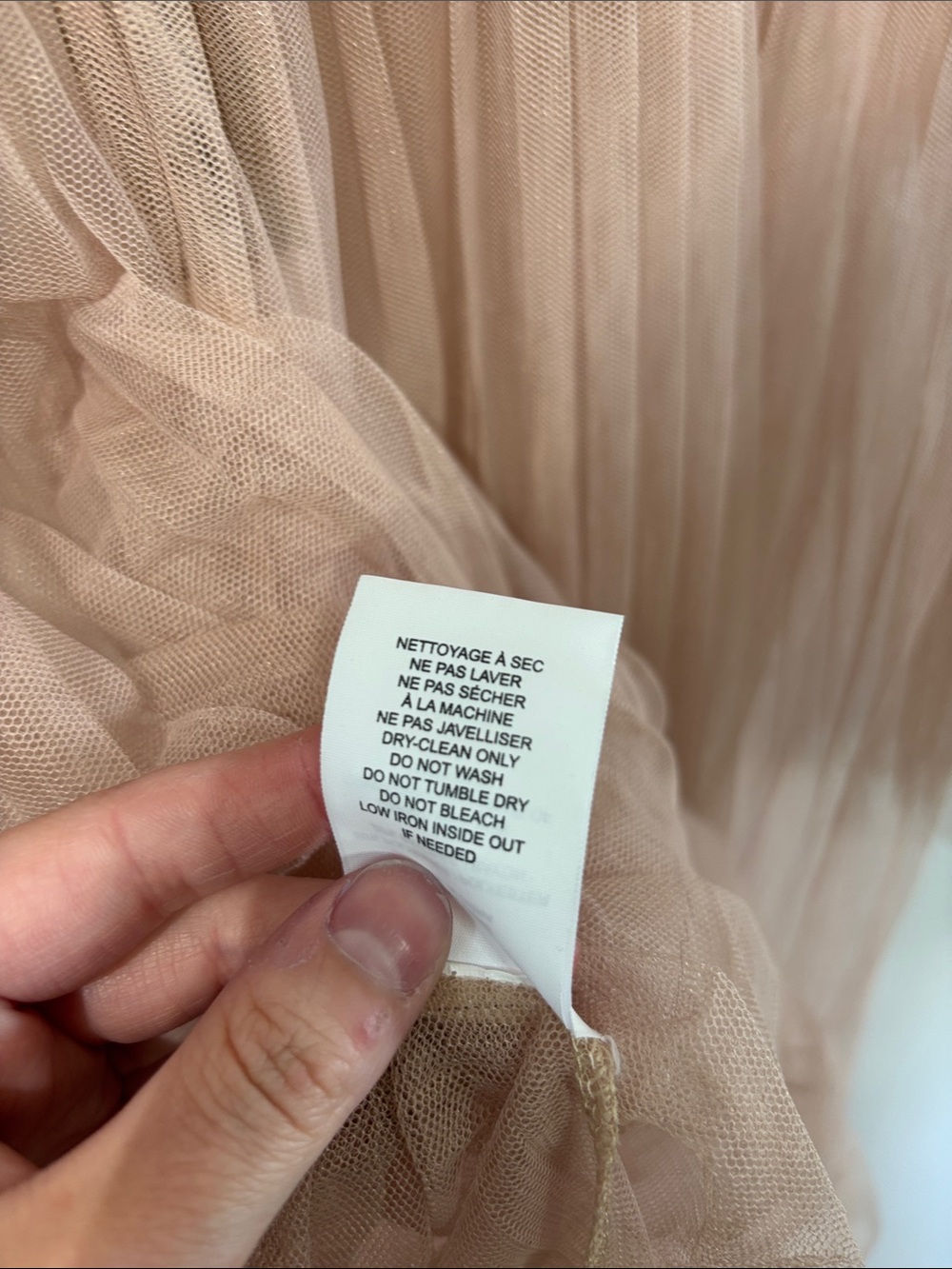 twik Lace & Tulle Formal Dress in Dusty Rose and Champagne - Picture 4 of 10